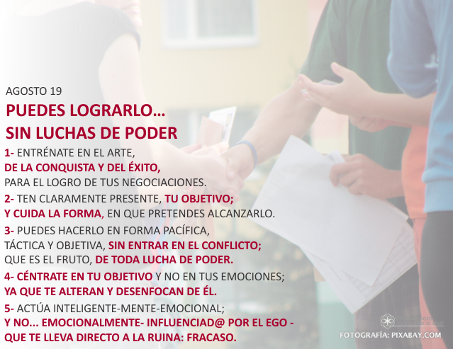 Puedes lograrlo... sin luchas de poder